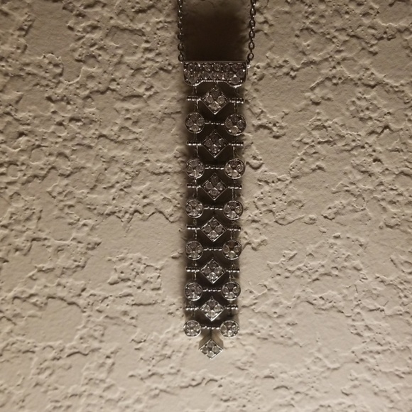 Nine West Crystal Drop Pendant Necklace - Picture 6 of 6